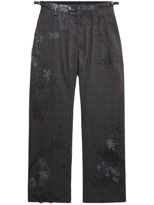 Balenciaga Graffiti Skater tailored trousers - Black