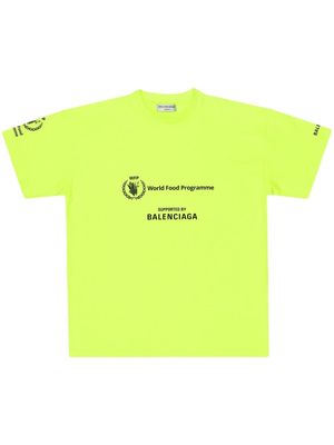 Balenciaga graphic-print cotton T-Shirt - Yellow