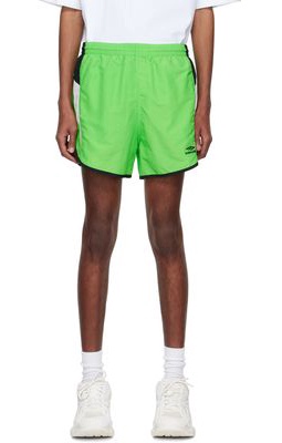 Balenciaga Green Nylon Shorts