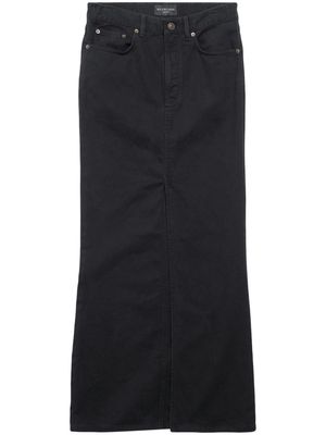 Balenciaga high-waisted denim skirt - Black