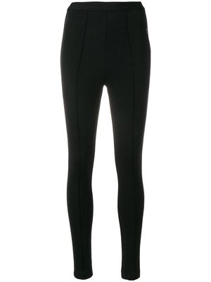 Balenciaga High waisted leggings with rear logo - Black