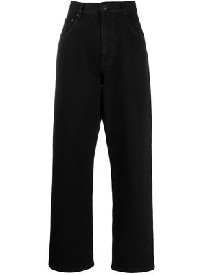 Balenciaga high-waisted wide-leg jeans - Black