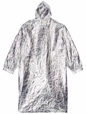 BALENCIAGA hooded raincoat - Silver