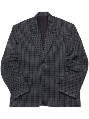 Balenciaga houndstooth single-breasted blazer - Grey
