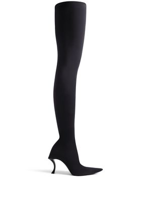 Balenciaga Hourglass 100mm over-the-knee boots - Black