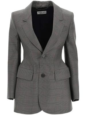 Balenciaga Hourglass checked blazer - Neutrals