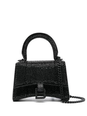 Balenciaga Hourglass crystal-embellished mini bag - Black