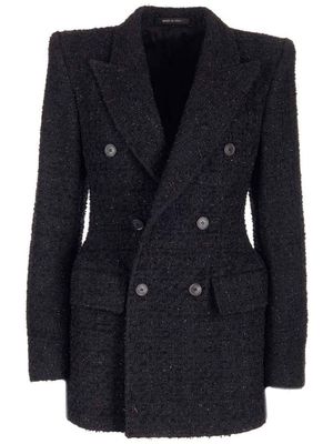 Balenciaga Hourglass tweed blazer - Black