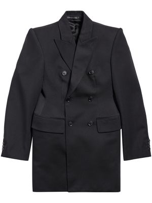 Balenciaga Hourglass virgin wool double-breasted blazer - Black