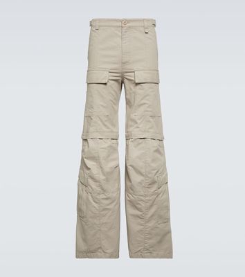 Balenciaga Hybrid flared cotton cargo pants