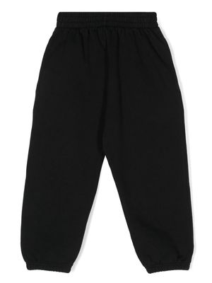 Balenciaga Kids jersey-texture track pants - Black