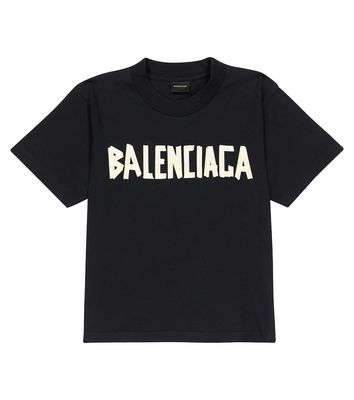 Balenciaga Kids Logo cotton jersey T-shirt