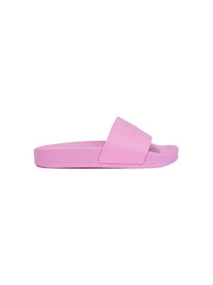 Balenciaga Kids logo-embossed open-toe slides - Pink