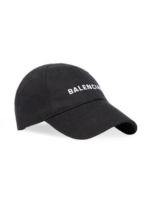 Balenciaga Kids logo-embroidered baseball cap - Black