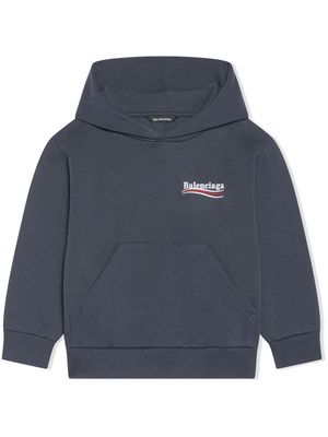 Balenciaga Kids Political Campaign hoodie - Grey