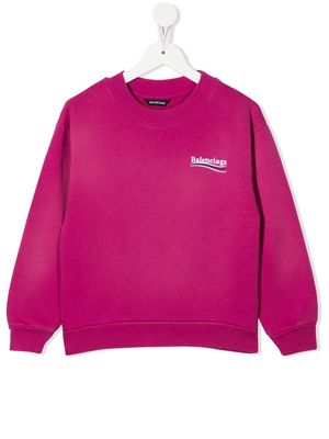 Balenciaga Kids Political Campaign sweatshirt - Pink