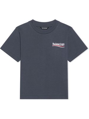 Balenciaga Kids Political Campaign T-Shirt - Grey