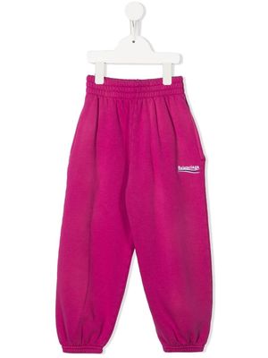Balenciaga Kids Political Campaign track pants - Pink
