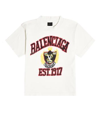 Balenciaga Kids Printed cotton jersey T-shirt