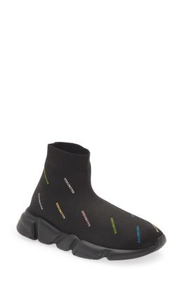 Balenciaga Kids' Speed LT Sock Sneaker in Black/Multicolor