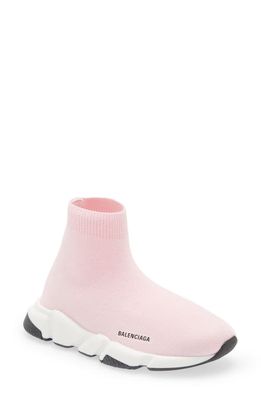 Balenciaga Kids' Speed Sock Sneaker in Light Pink/Whi/Black