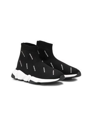 Balenciaga Kids Speed sock-style sneakers - Black