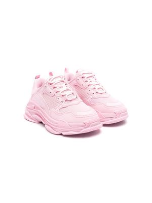 Balenciaga Kids Triple S lace-up sneakers - Pink