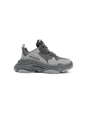 Balenciaga Kids Triple S panelled sneakers - Grey