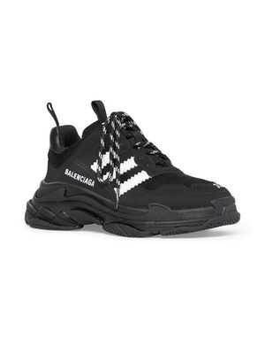Balenciaga Kids x adidas Triple S chunky sneakers - Black