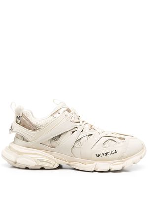 Balenciaga lace-up low-top track sneakers - Neutrals