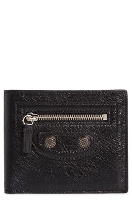 Balenciaga Le Cagole Bifold Leather Wallet in Black