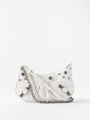 Balenciaga - Le Cagole Mini Leather Shoulder Bag - Womens - White