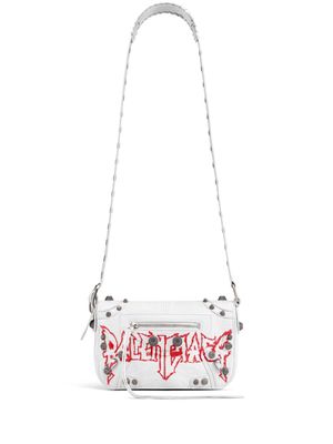 Balenciaga Le Cagole XS DIY Metal messenger bag - White