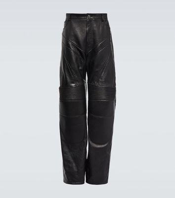 Balenciaga Leather biker pants