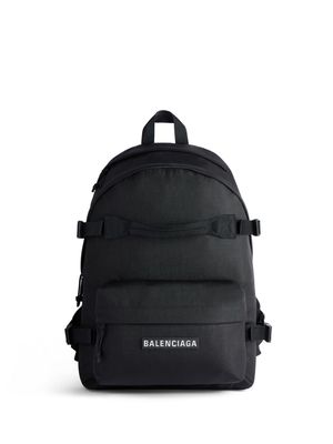 Balenciaga logo-appliqué ski backpack - Black