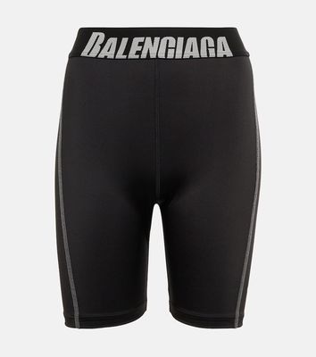 Balenciaga Logo biker shorts
