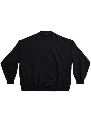 Balenciaga logo cotton sweatshirt - 9034 -WASHED BLACK/WHITE