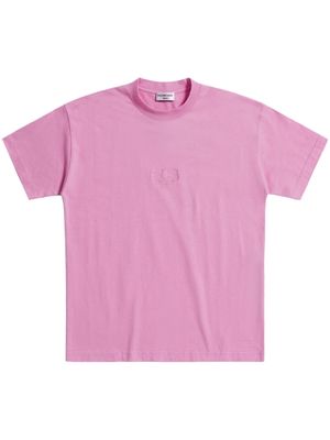 Balenciaga logo-debossed cotton T-shirt - Pink