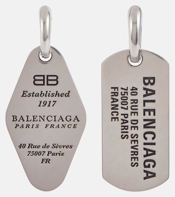 Balenciaga Logo hoop earrings