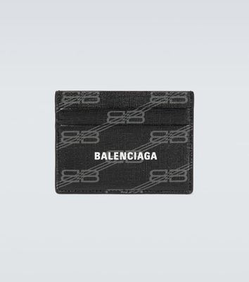 Balenciaga Logo leather cardholder