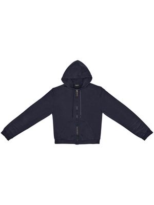 Balenciaga logo-patch zip-up hoodie - Black