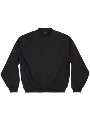 Balenciaga logo-print drop-shoulder sweatshirt - Black