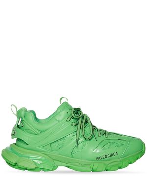Balenciaga logo-print lace-up sneakers - Green