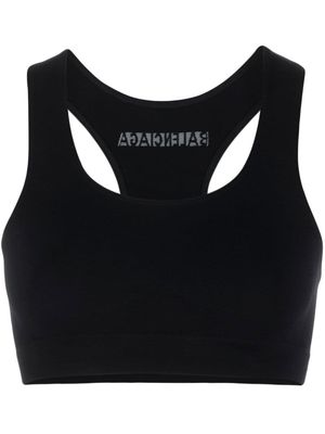 Balenciaga logo-print seamless bra - Black