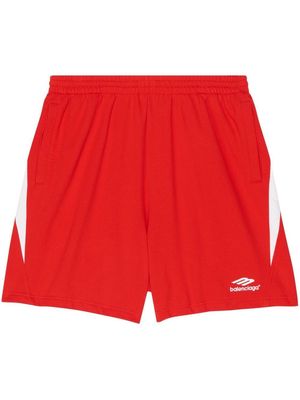 Balenciaga logo-print slip-on swim shorts - Red