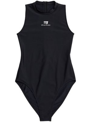Balenciaga logo-print swimsuit - Black