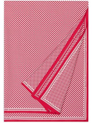Balenciaga logo-print table-linen set - Red