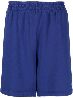 Balenciaga logo-print track shorts - Blue