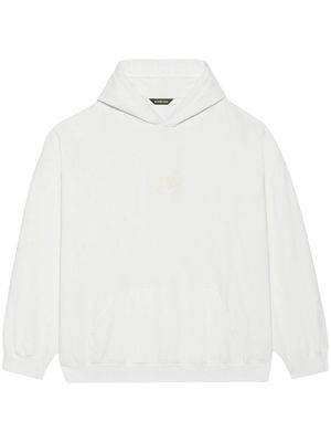 Balenciaga logo reflective hoodie - White