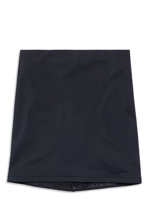 Balenciaga logo-tag cotton skirt - Black